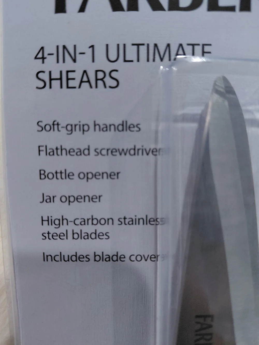 New Farberware 4-in-1 Ultimate Kitchen Shears - Black